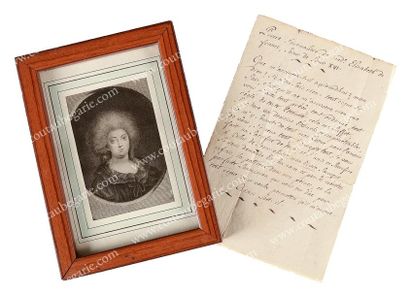 null Madame Elisabeth princesse de France (1764-1794). Pièce autographe manuscrite...