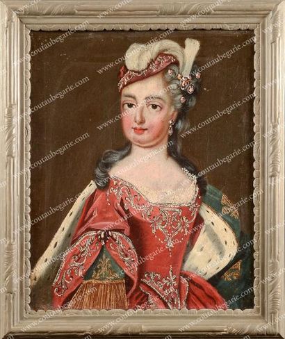 null Ecole française ou italienne du XVIIIe siècle. Portrait présume de Marie-Adélaïde...
