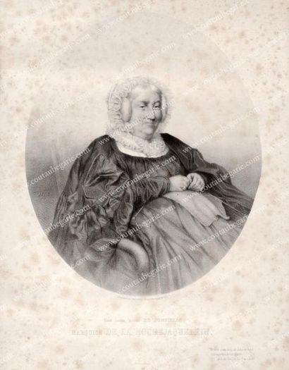 null Marquise de La Rochejaquelein, née Marie-Louise de Donnissan. Lithographie par...