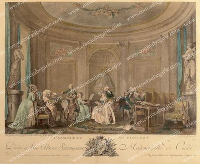 null Louise-Adélaïde de Bourbon, dite Mademoiselle de Condé (1757-1824). Gravure...