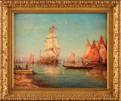 Charles MALFROY (1862 - 1918) Venise. Huile sur toile signée et titrée en bas à gauche...