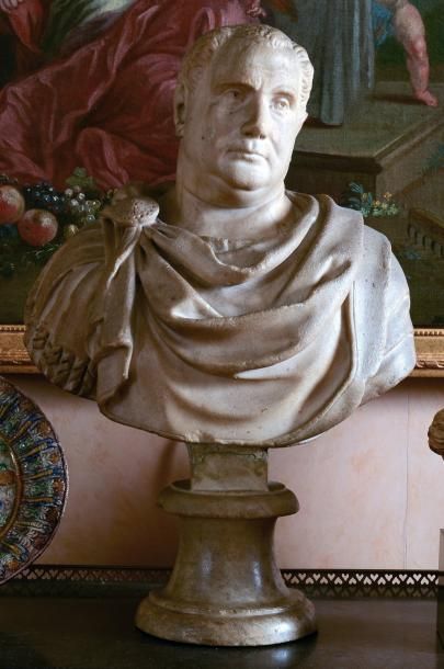 Ecole Italienne du XVIIIe siècle Buste de l'Empeureur Vitellius (24 septembre 15-...