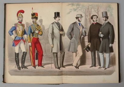 null Les Modes Françaises, Journal des Tailleurs, grande édition, 1854-1859, rare...