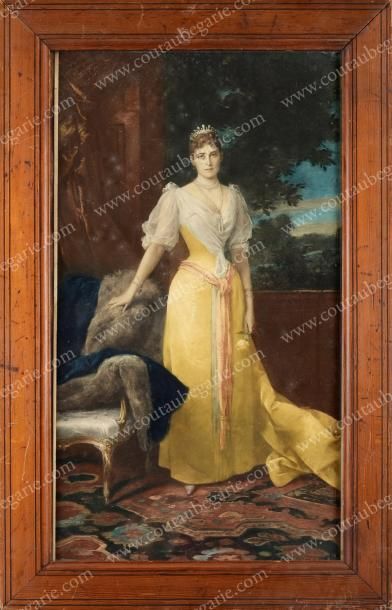 null Elisabeth Féodorovna, grande-duchesse de Russie (1864-1918). Lithographie colorée...