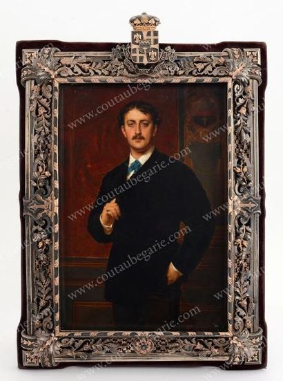 MAZZONI. Ecole russe du XIXe siècle Portrait du prince Paul Demidoff (1839-1885)....