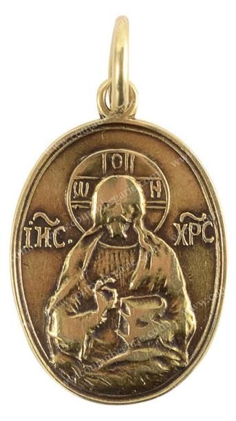 null Médaille pendentif en or. Par Carl FABERGE, Moscou, 1908-1917. De forme ovale...
