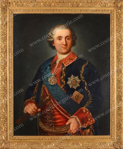 Ecole russe du XVIIIe siècle Portrait du comte Alexis Grigoriévitch Orloff (1737-1808),...