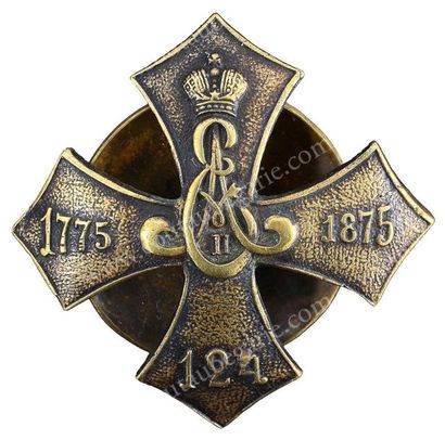null Badge du 124e régiment d'infanterie Voronezh. Créé le 15/05/1912. Modèle pour...