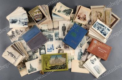 null Moscou - Saint-Pétersbourg. Importante collection d'environ 1140 cartes postales...