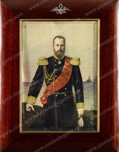 null Alexis Alexandrovitch, grand-duc de Russie (1850-1908). Gravure colorée, extraite...