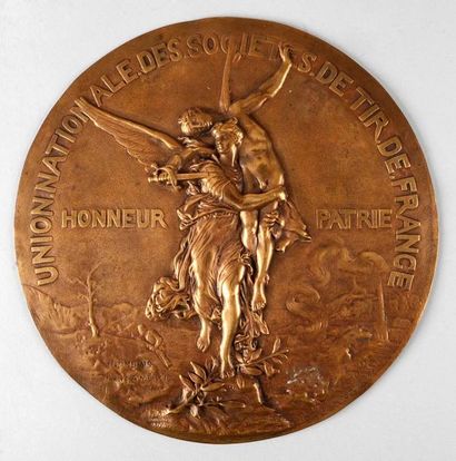 null Grande médaille en bronze de l'Union Nationale des Sociétés de tir de France...