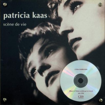 null Kaas, Patricia Double Disque CD de Platine pour l'album «Scène de Vie». CBS....