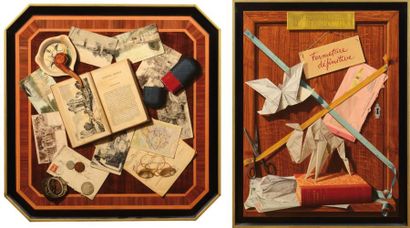 null Deux trompes l'oeil. Fermeture définitive Chapitre 1. Géographie. 61 x 45,5...