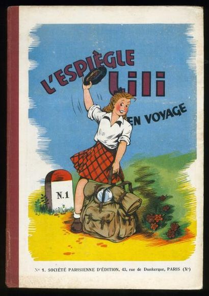 Al. G L'espiègle Lili en voyage. Edition originale à l'état proche du neuf