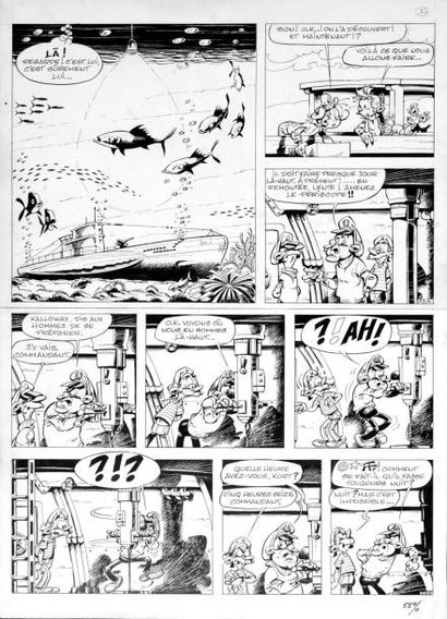 Nic (Nicolas Broca dit) Spirou et Fantasio La Ceinture du grand froid Planche n°23...