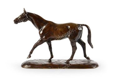 Gaston d'ILLIERS (1876-1932) Sydney Bronze à patine brune, fonte ancienne, signée...