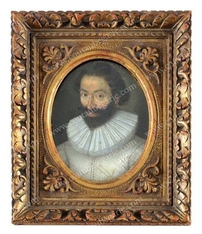 ÉCOLE FRANÇAISE DE LA FIN DU XVIE SIÈCLE Portrait présumé de de Gaspard de Saulx...