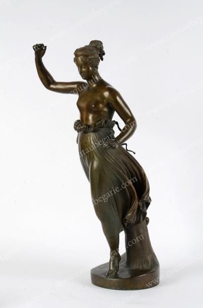ANTONIO CANOVA (1757 - 1822) d'après Ebé Bronze à patine médaille. XIXe siècle. H.:...