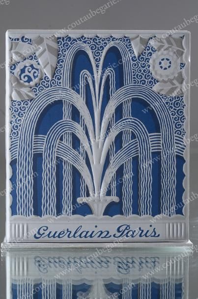 Guerlain «L'Heure Bleue» - (1912) Rare présentation export pour le marché nord -américain...