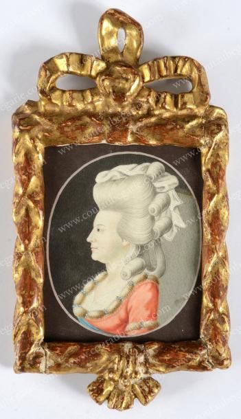 ÉCOLE ALLEMANDE de la fin du XVIIIe siècle Portrait de l'impératrice Maria Féodorovna...