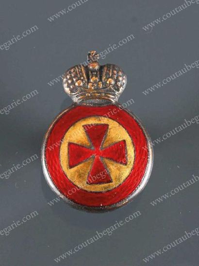 null Badge de l'Ordre de Sainte Anne, modèle pour épée. En métal doré et émail rouge,...