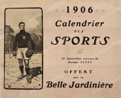 null Calendrier des Sports 1906 de la Belle Jardinière. Complet de ses 12 planches...