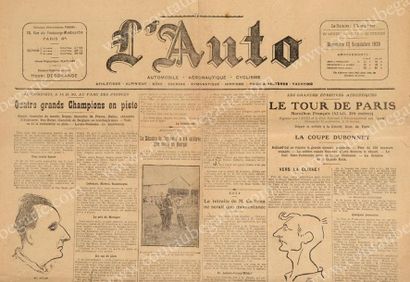 null Lot de 45 numéros de la revue L'Auto dont 14 numéros entre 1920 et 1938 et 31...