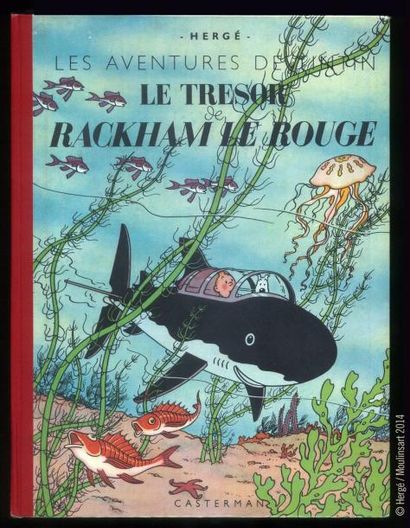 HERGÉ TINTIN 12. LE TRESOR DE RACKHAM LE ROUGE. B3 SAPHO (1949). Album tout proche...