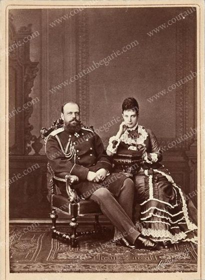 null ALEXANDRE III, empereur de Russie (1845-1894). Portrait photographique de Levitsky...