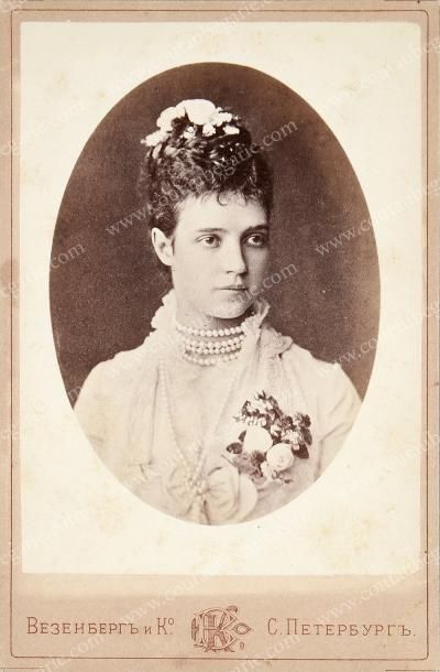 null MARIA FEODOROVNA, impératrice de Russie (1847-1928). Portrait photographique...