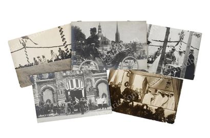 null NICOLAS II, empereur de Russie (1868-1918). Ensemble de cinq cartes postales...