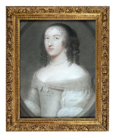 Portrait de Marie-Anne d'Autriche, femme...