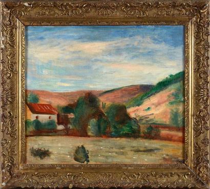 André DERAIN (1880-1954) Paysage de Provence circa 1925 Huile sur toile rentoilée,...