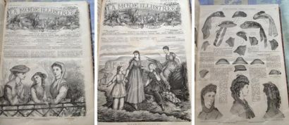 null La Mode Illustrée, 1869 et 1870, les deux années complètes de leurs 52 numéros...