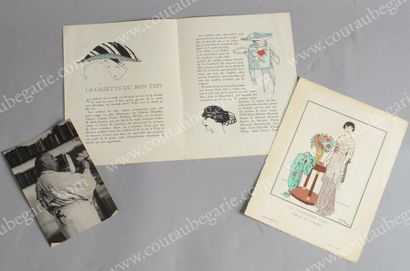 null La Gazette du Bon ton, Art, modes et frivrolités, 1912, feuillet publicitaire...