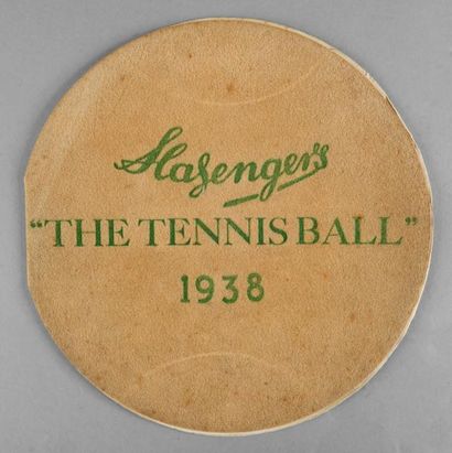 null Rare programme souvenir Slazengers «The Tennisball» de 1938. Forme et texture...