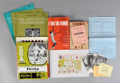 null Ensemble de 4 programmes (1965-1966-1967) du Lawn tennis Championships de Wimbledon...