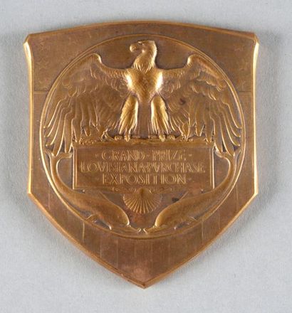 null 1904. St Louis. Médaille de récompense «Grand Prix». En bronze doré. Dim. 62...