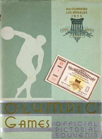 null 1932. Los Angeles Livre photos souvenirs du Comité Olympique. On y joint un...