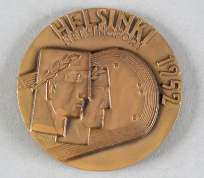 1952. Helsinki. Médaille officielle de participant....
