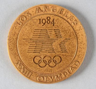 null 1984. Los Angeles. Médaille officielle du Comité d'organisation. Diamètre 60...
