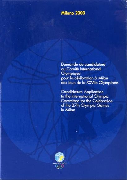 null 2000. Milan. Dossier de candidature pour les XXVIIème Jeux d'été. 4 volumes...