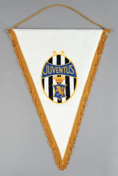 Fanion brodé de la Juventus de Turin. Dim....