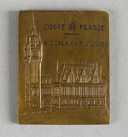 null Médaille de la rencontre de Coupe de France entre Calais et Rouen le 24 décembre...