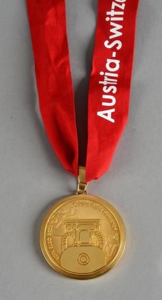 null Médaille de vainqueur de l'Euro 2008 en Autriche et en Suisse réalisée par la...