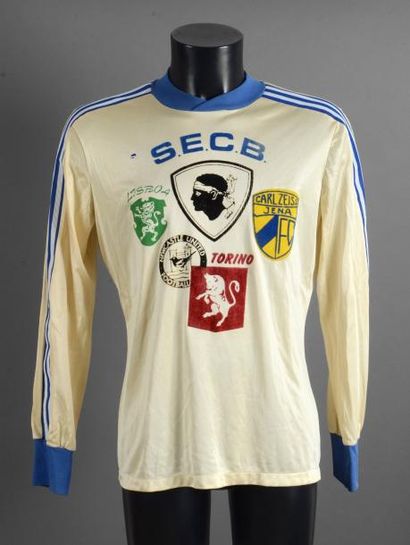 null Maillot commémoratif du SEC Bastia pour la campagne de la Coupe de l'UEFA 1977/78....