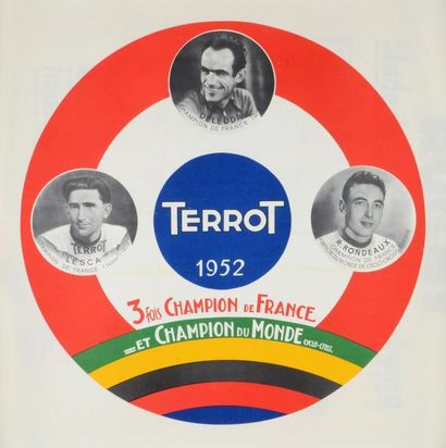 Affiche Palmarès 1952 pour la marque Terrot...