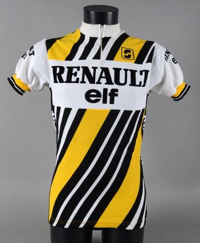 null Maillot de l'équipe Renault ELF porté par Laurent Fignon lors de la saison 1984,...