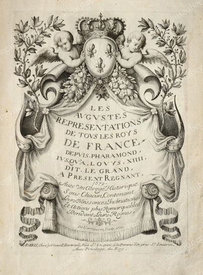 LARMESSIN Nicolas de (1632-1694) Les augustes représentations de tous les roys de...