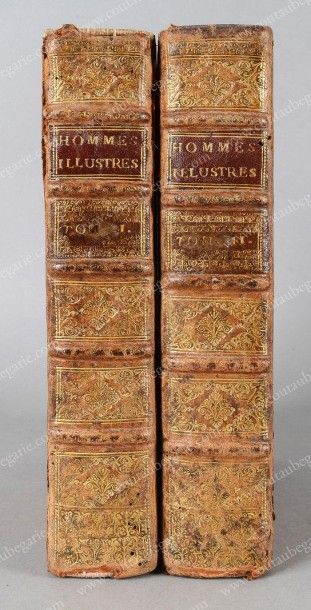 HOMMES ILLUSTRES Deux volumes, contenant dans le premier tome: 246 planches gravées...
